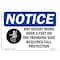 Signmission OSHA Notice, 5" Height, Any Height Work Over 3 Feet Sign With Symbol, 7" X 5", Landscape OS-NS-D-57-L-10161 - alternate 1